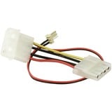 Sharkoon Adapter 4-Pin Molex > 3-Pin Koeler Zwart/rood, Retail