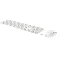 HP 650 draadloze toetsenbord- en muiscombinatie, desktopset Wit, BE Lay-out, Plunger, 1200 - 4000 dpi