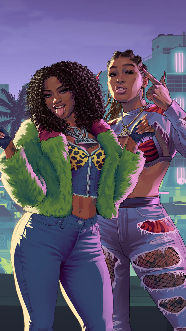 Real Dimez, het duo van Bae-Luxe en Roxy