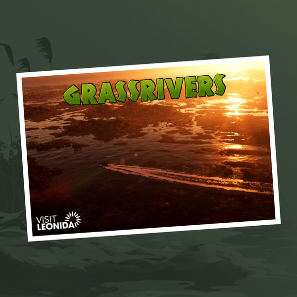 Officiële postkaart van Grassrivers