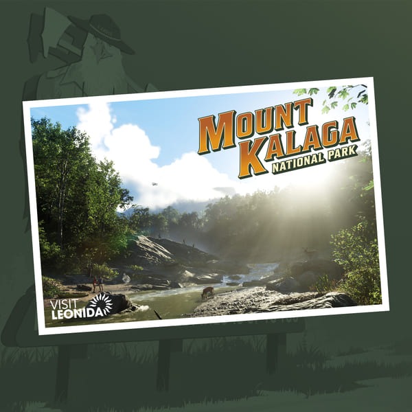 Officiële postkaart van Mount Kalaga National Park, het nationale park van de staat