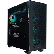 ALTERNATE Gamer Pro pc met zwarte mid-tower behuizing en RGB-ventilatoren