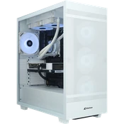 ALTERNATE Gamer Starter pc met witte mid-tower behuizing en glazen zijpaneel