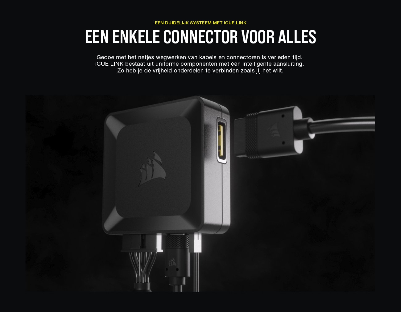 Corsair iCUE Link ecosysteem met smart-componenten