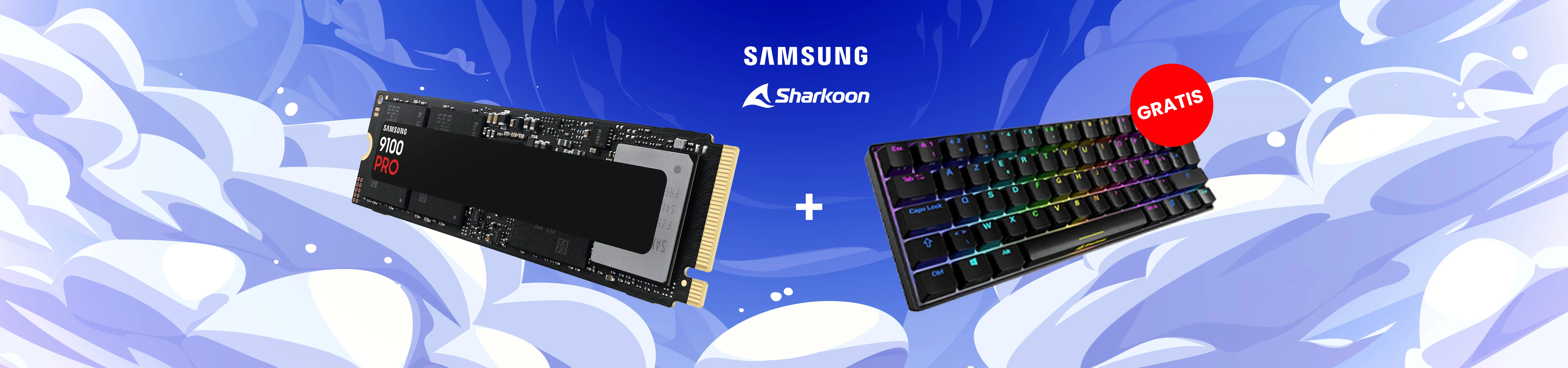 Samsung 990 PRO SSD met gratis Sharkoon SGK50 S4 RGB gaming toetsenbord