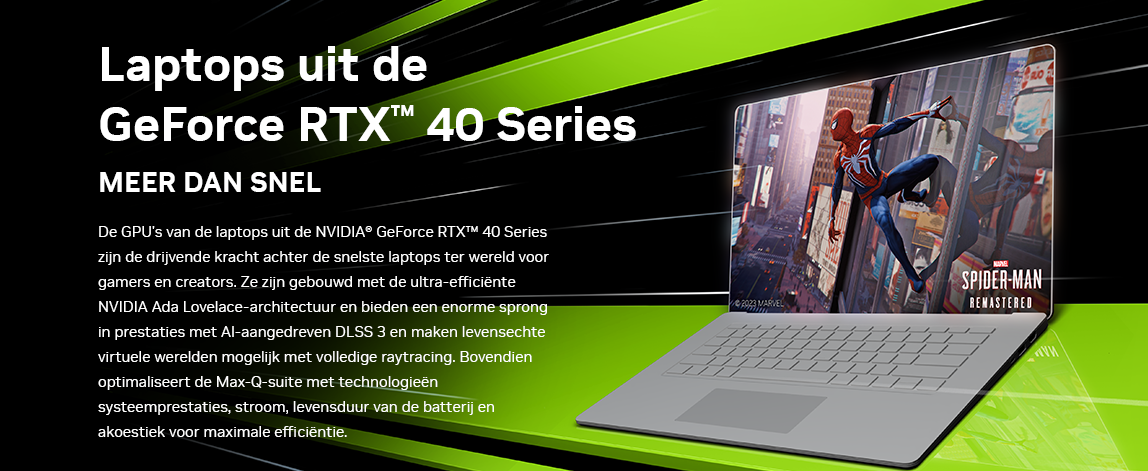Laptops uit de GeForce RTX 40 Series