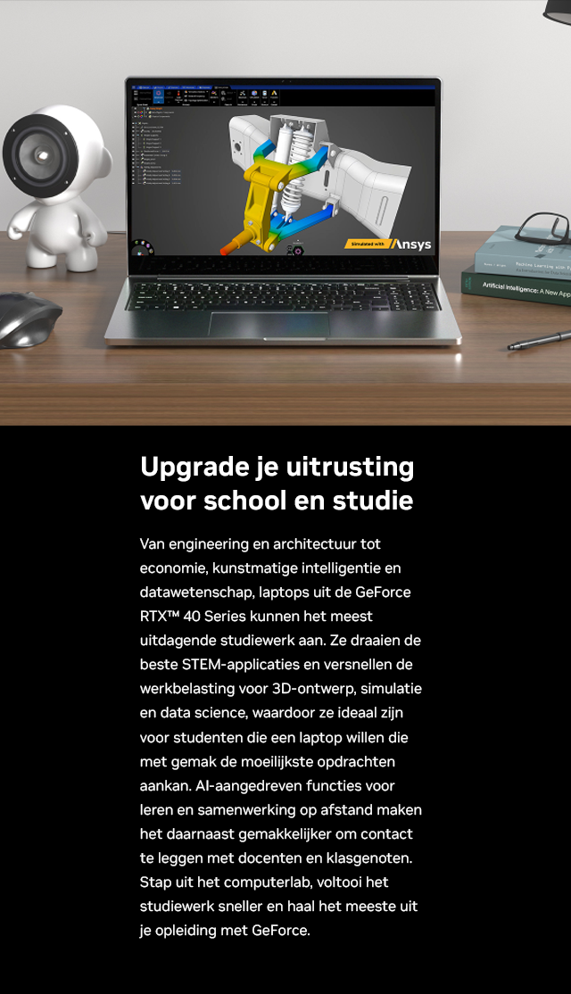 Upgrade je uitrusting voor school en studie met NVIDIA GeForce