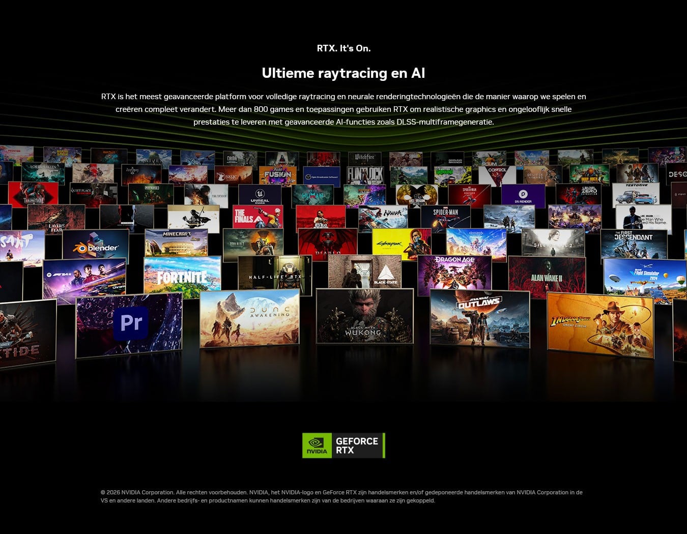 RTX. It's On. Ultieme raytracing en AI met NVIDIA GeForce RTX