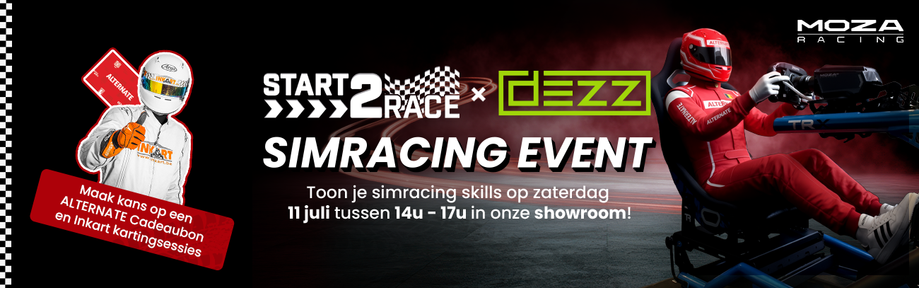 DEZZ x ALTERNATE Simracing Event header