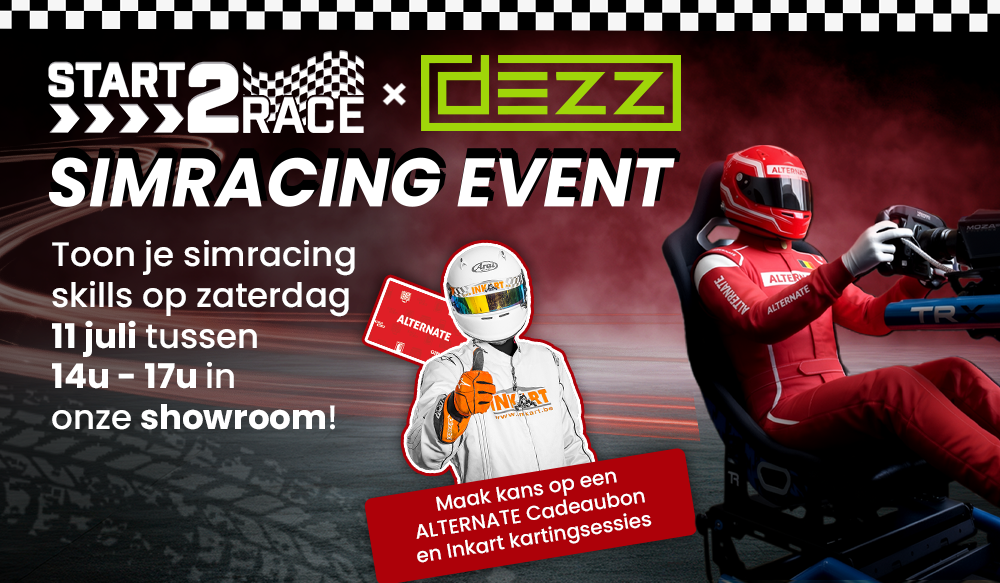 DEZZ x ALTERNATE Simracing Event header