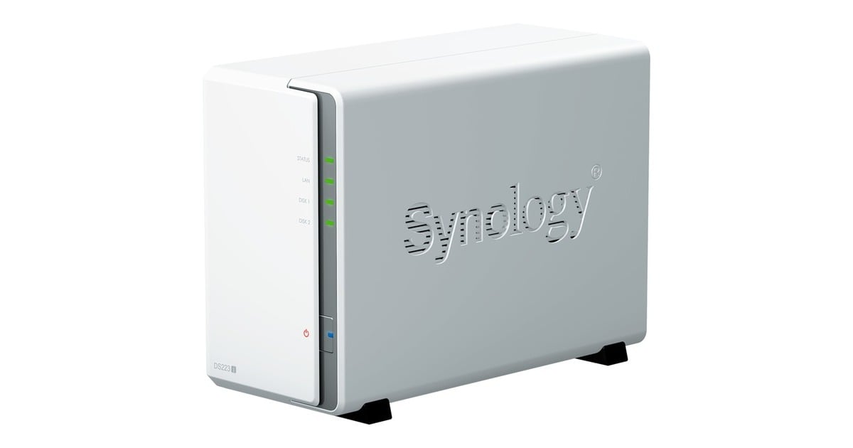 Synology DiskStation DS223j nas Wit, 2x USB 3.2 Gen 1