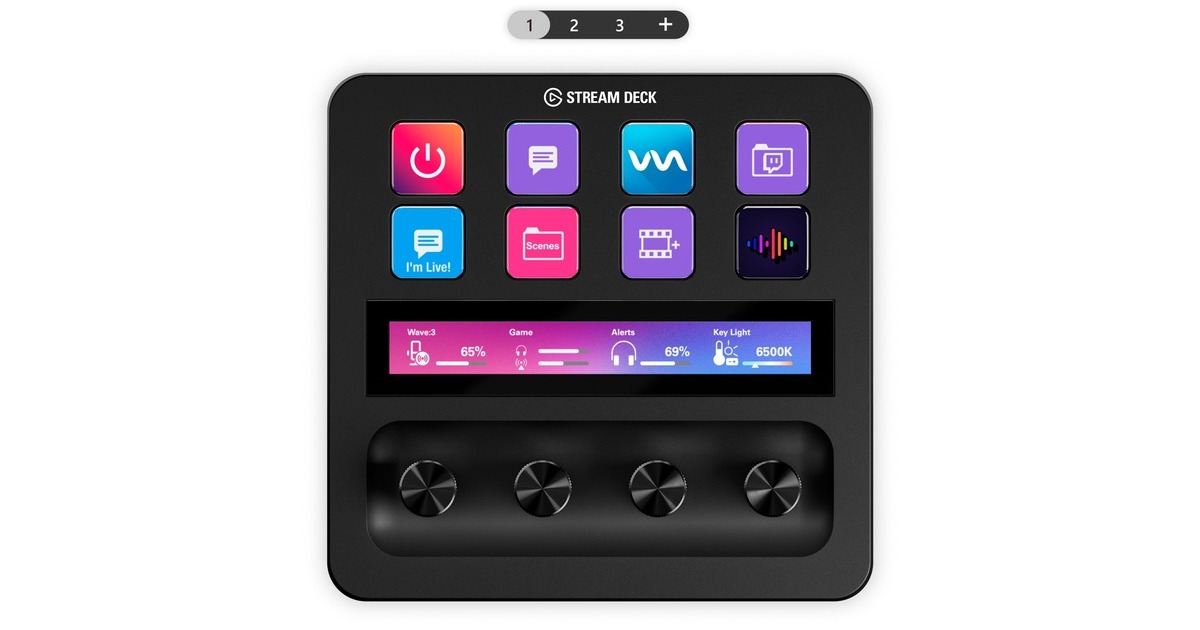 その他 Elgato stream deck + Elgato 10GBD9901 Stream Deck + (Plus) 8-Key LCD USB Black