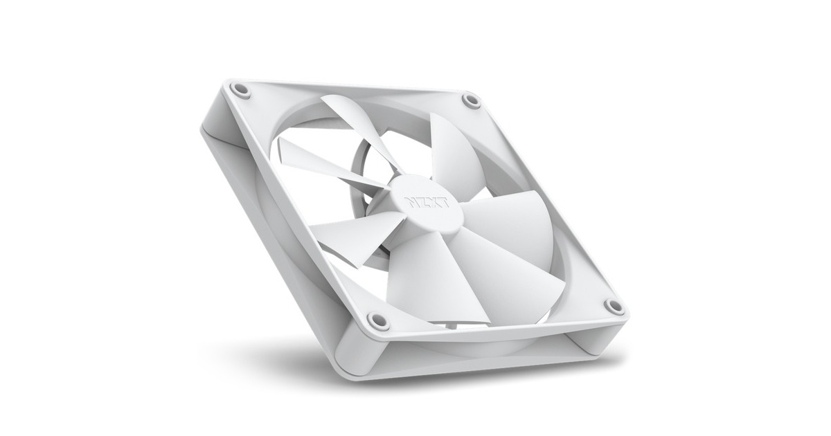 NZXT F140P PWM Airflow 140x140x26 case fan Wit, 4pin PWM aansluiting