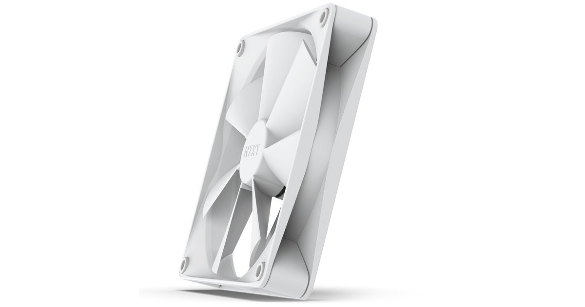 NZXT F140P PWM Airflow 140x140x26 case fan Wit, 4pin PWM aansluiting