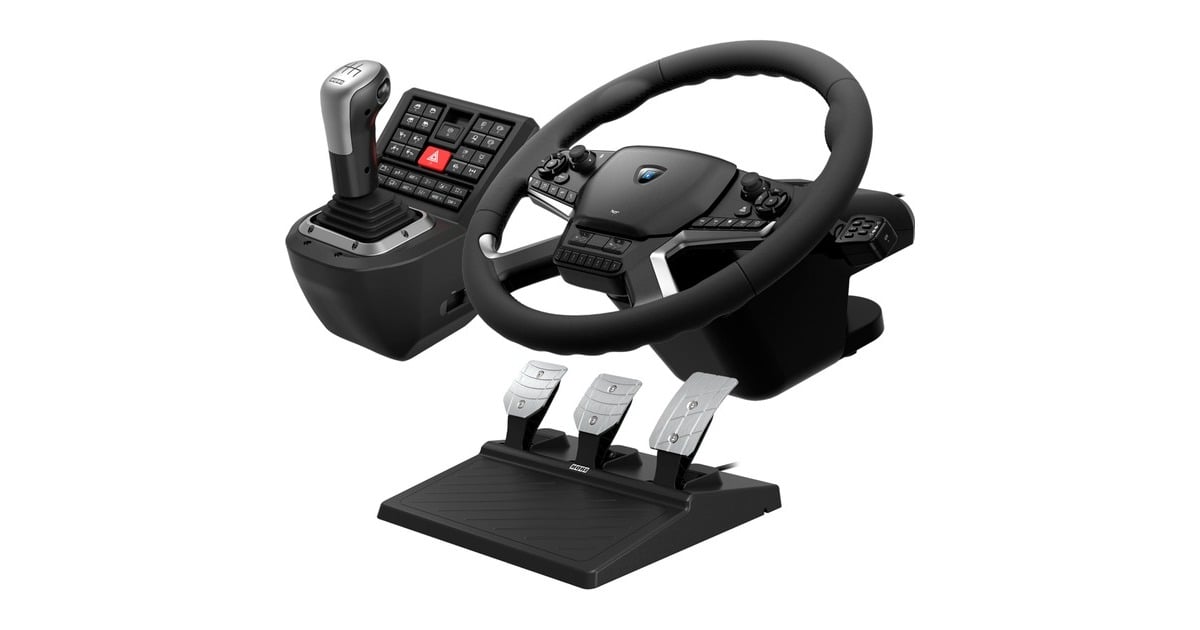 HORI Force Feedback Truck Control System simulatorset Zwart/zilver