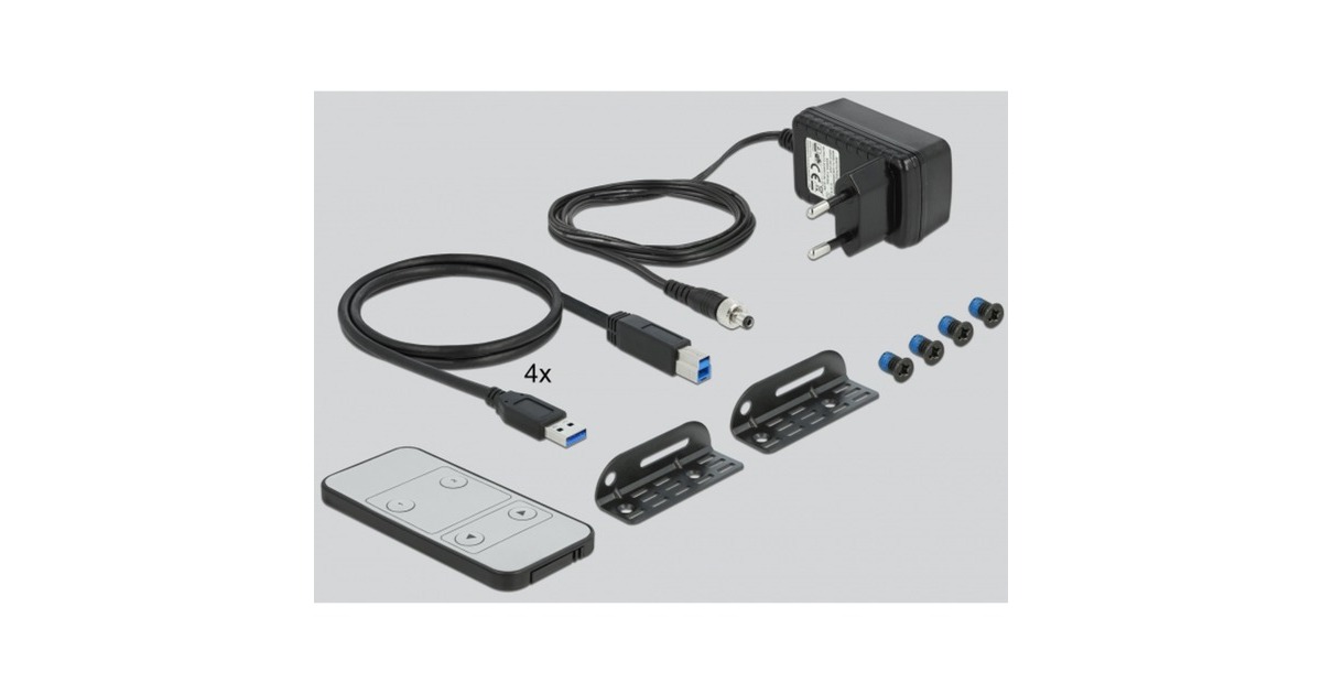 DeLOCK HDMI KVMswitch 4K 60 Hz met USB en audio