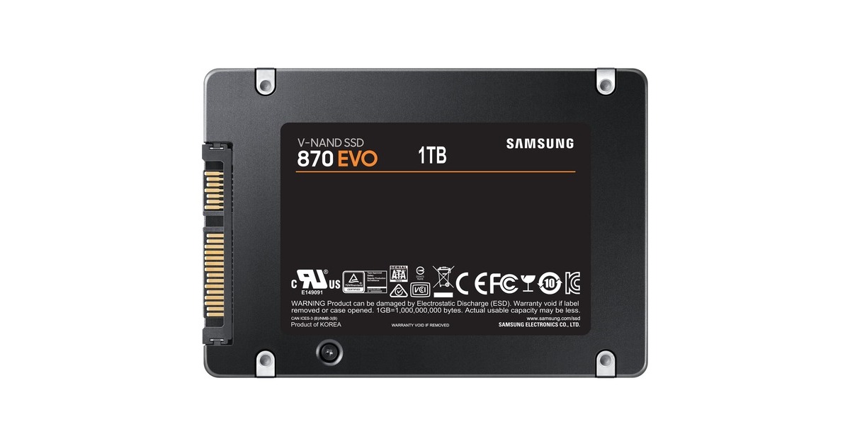 Samsung 870 EVO 1 TB SSD MZ-77E1T0B/EU, SATA/600