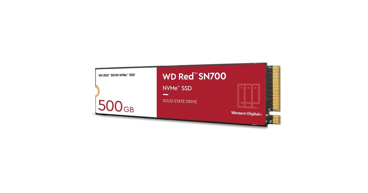 WD Red SN700 500 GB SSD WDS500G1R0C, M.2 2280 S3-M, PCIe Gen3
