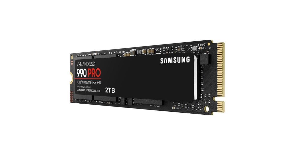 Samsung 990 PRO 2 TB SSD MZ-V9P2T0BW, PCIe Gen 4.0 x4, NVMe 2.0