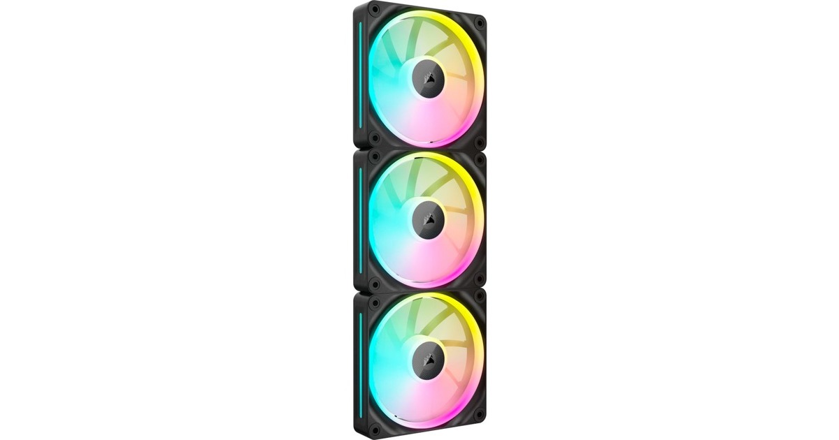 X120 Fans Rack Corsair iCUE LINK LX120 RGB case fans Zwart, 3 stuks, 120 x 120 x 25 mm ...
