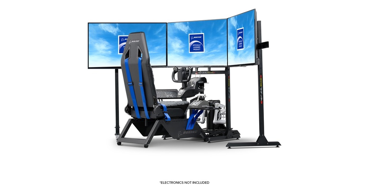 Commercial Grade Racing Simulators Next Level Racing Flight Simulator Boeing Commercial Edition racing ...
