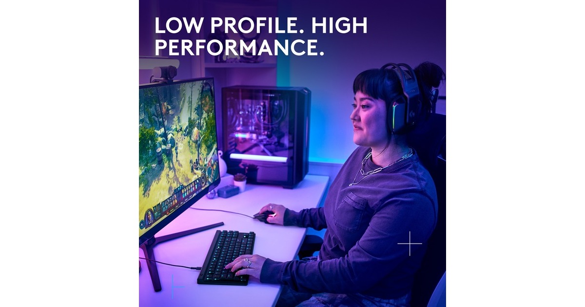 Logitech G 515 Rapid TKL Low Profile Wired Gaming Keyboard Volledig Aanpasbaar Pc Toetsenbord Met Analoge Schakelaars Laag Profiel Trigger Ultradun Voor Usb A Aansluiting 3403371796