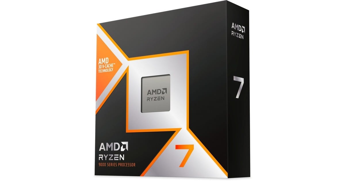 新品未開封☆AMD Ryzen 7 9800X3D Socket AM5 AMD Ryzen 7 9800X3D, 4,7 GHz (5,2 GHz Turbo Boost) socket AM5