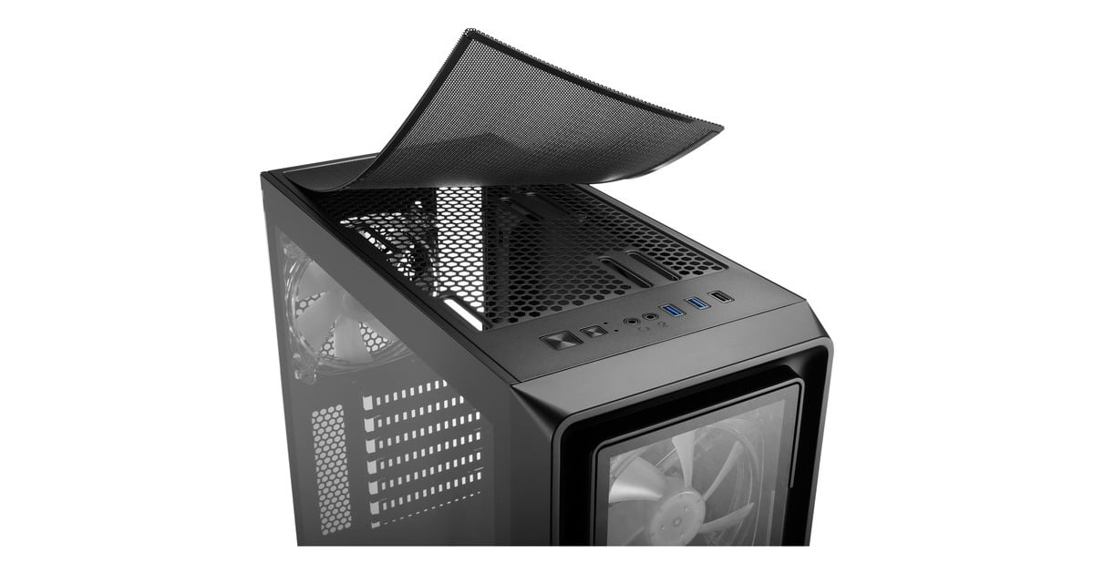 Sharkoon TG4M RGB: Mesh-Gehäuse mit vier ARGB-Lüftern Sharkoon TG4M RGB: Mesh-Gehäuse mit vier ARGB-Lüftern