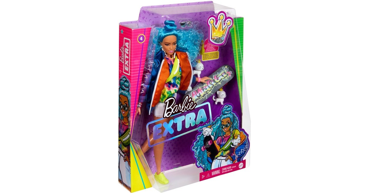 Barbie extra new arrivals with skateboard
