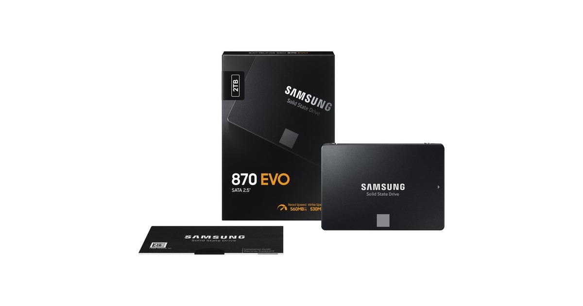 Samsung 870 EVO 2 TB SSD MZ-77E2T0B/EU, SATA/600