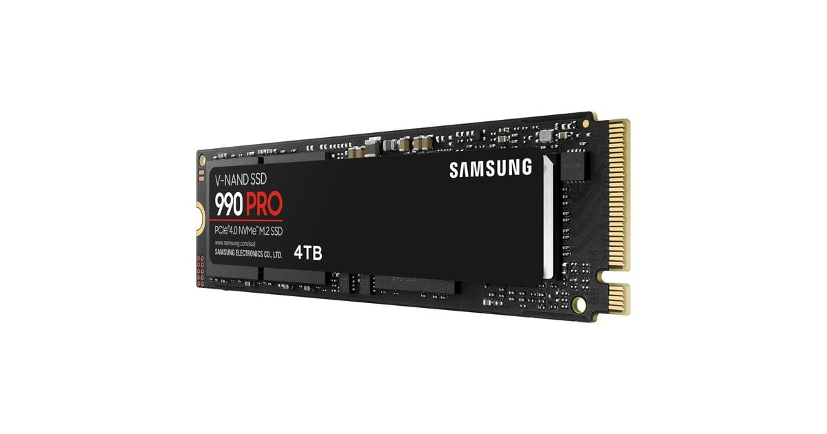 Samsung 990 PRO, 4 TB SSD MZ-V9P4T0BW, PCIe Gen 4.0 x4, NVMe 2.0