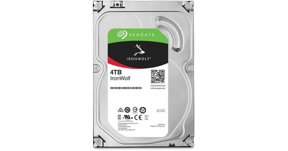 Seagate IronWolf 4 TB harde schijf ST4000VN006, SATA/600, 24/7