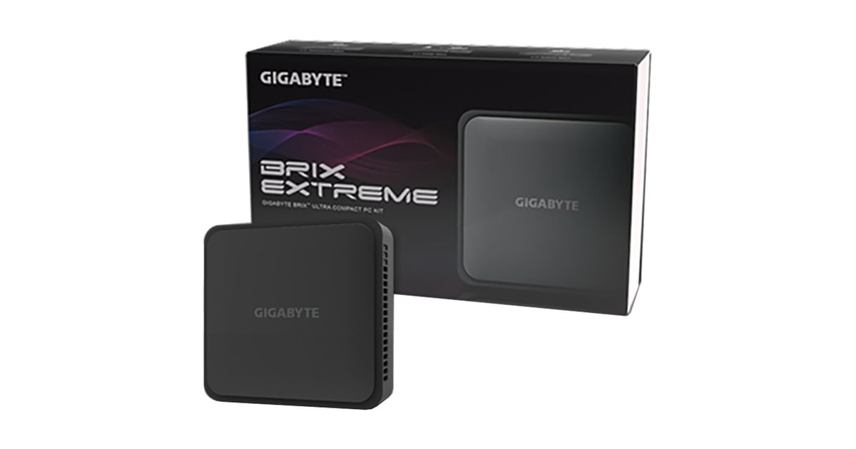 GIGABYTE BRIX Extreme GB-BER7-8840 barebone Zwart | Ryzen 7 PRO 8840U ...