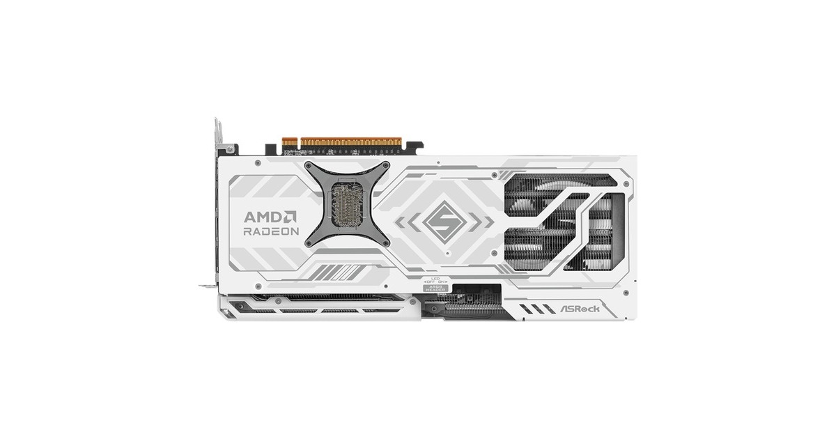 ASRock Radeon RX 9070 XT Steel Legend 16GB grafische kaart Wit