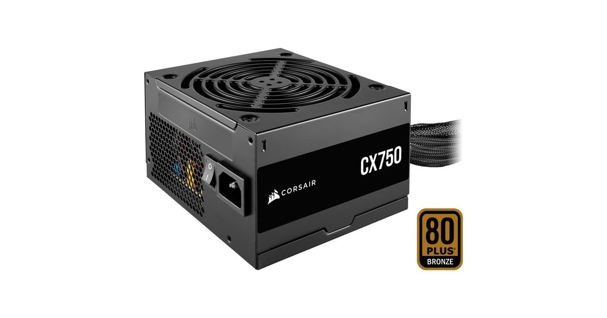 Corsair CX750, 750 Watt voeding Zwart, 3x PCIe