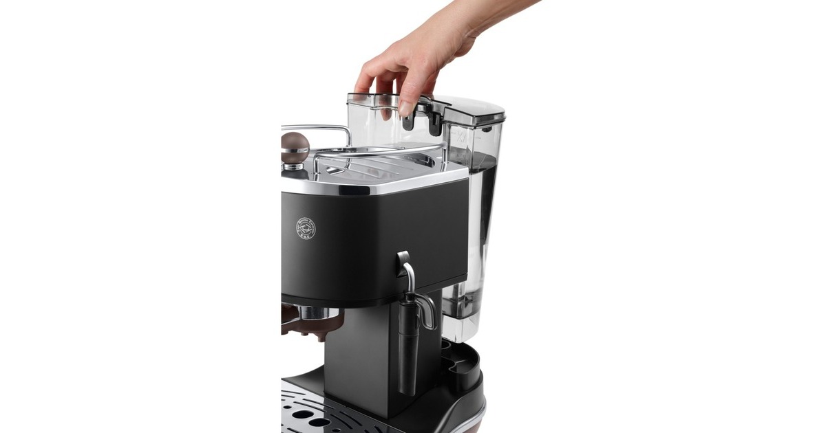 DeLonghi Icona Vintage ECOV 311.BK espressomachine Zwart hoogglans