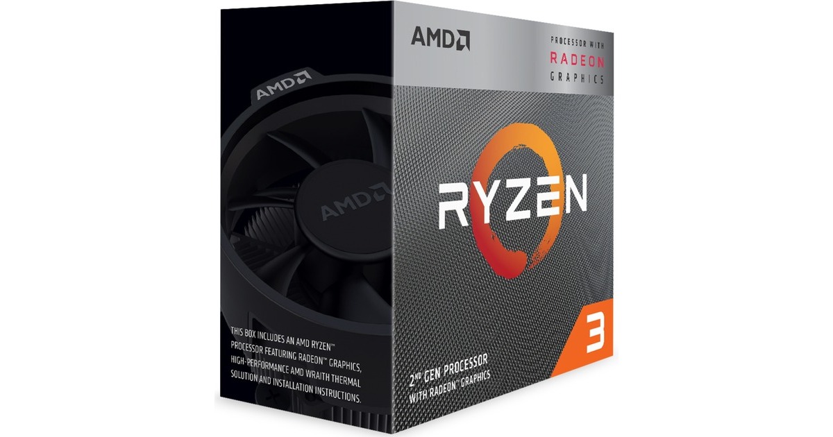 AMD Ryzen 3 3200G socket AM4 processor Unlocked, Wraith Stealth, Boxed