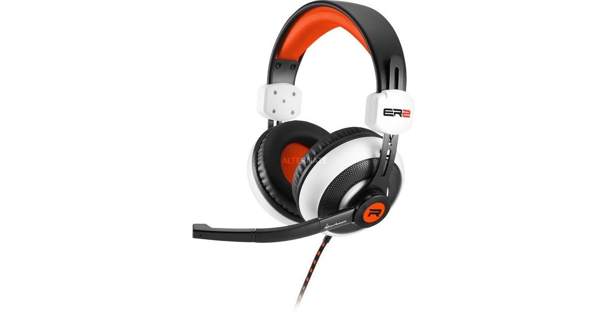 Sharkoon RUSH ER2 over-ear gaming headset Wit/zwart, Pc - Main Image