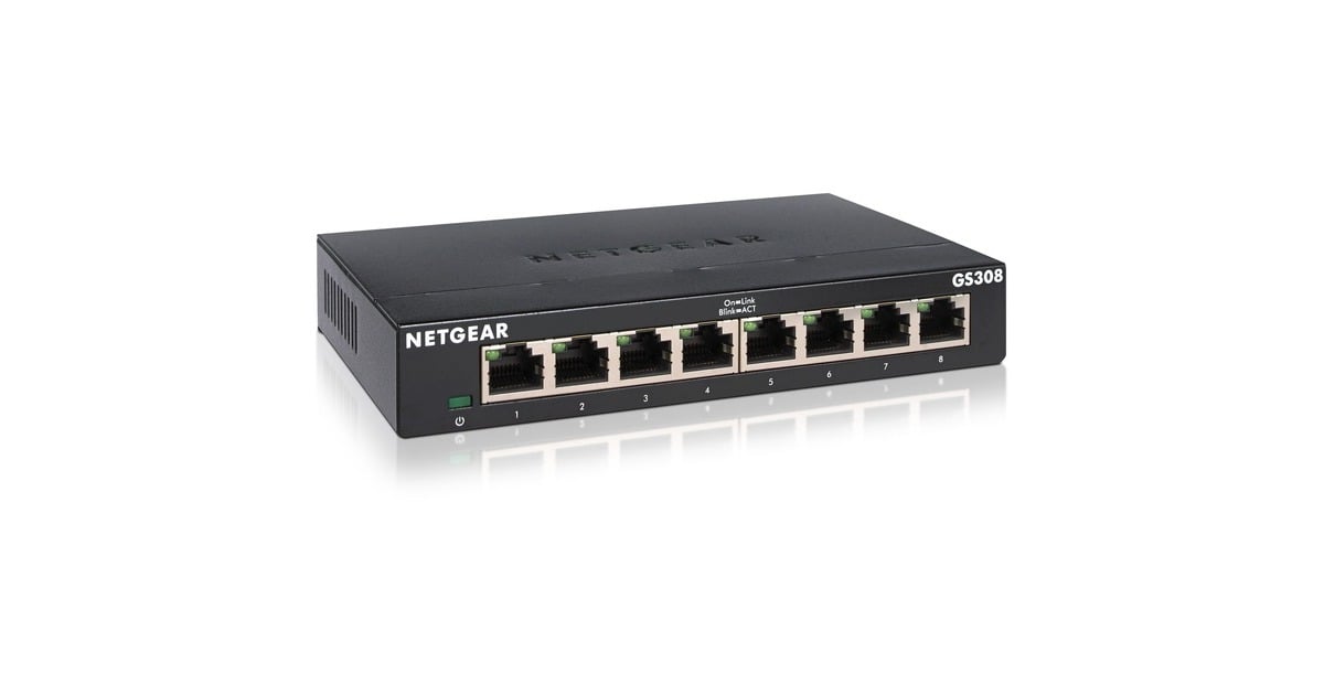 NETGEAR GS308 switch Zwart