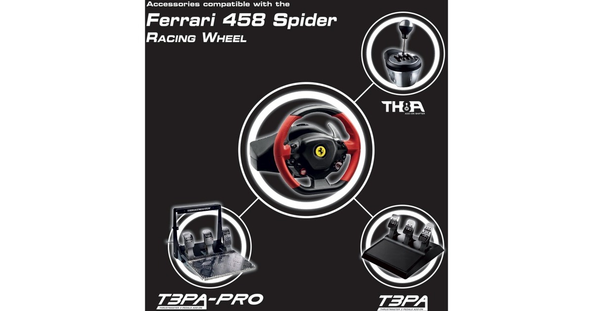Thrustmaster Ferrari 458 Spider Racing Wheel Zwart/rood, Xbox Series X