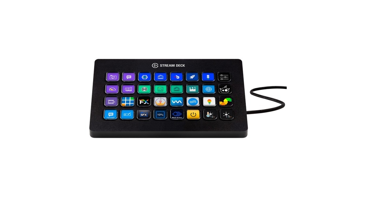 elgato Stream Deck XL keypad Zwart
