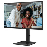 AOC 24E4CV 23.8" monitor Zwart, HDMI, DisplayPort, 4x USB-A, USB-B, USB-C, RJ-45
