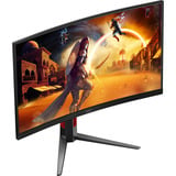 AOC C27G4Z2 27" curved gaming monitor Zwart/rood, HDMI, DisplayPort, 260 Hz OC