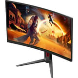 AOC C27G4Z2 27" curved gaming monitor Zwart/rood, HDMI, DisplayPort, 260 Hz OC