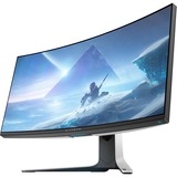 Alienware AW3821DW 37.52" Curved UltraWide Gaming Monitor Wit/zwart, 2x HDMI, DisplayPort, 5x USB-B, 144 Hz