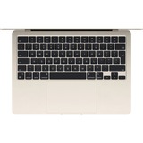 Apple MacBook Air 13" 2024 (MRXT3FN/A) laptop Witgoud | M3 | 8-Core GPU | 8 GB | 256 GB SSD