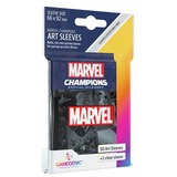 Asmodee Marvel Champions - Marvel Black Art sleeves Zwart, 51 stuks
