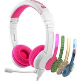 Buddyphones School+ hoofdtelefoon Wit/pink (roze)