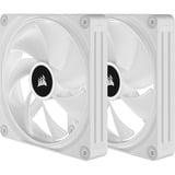 Corsair iCUE LINK QX140 RGB 140mm PWM Fans Starter Kit - Wit case fan Wit, 4-pins PWM fan-connector, Incl. controller