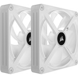 Corsair iCUE LINK QX140 RGB 140mm PWM Fans Starter Kit - Wit case fan Wit, 4-pins PWM fan-connector, Incl. controller